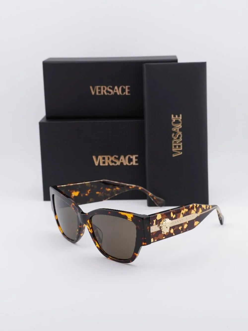 Versace VE4509U 551473 Butterfly Sunglasses – Havana / Brown